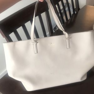 Cream Leather Kate Spade Tote